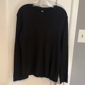 Slim fit black long sleeve